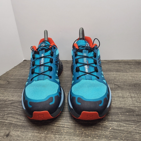 Salomon Womens Wings Pro 2 Blue Trail Running Shoes Sneakers Size 6.5 - Picture 4 of 10